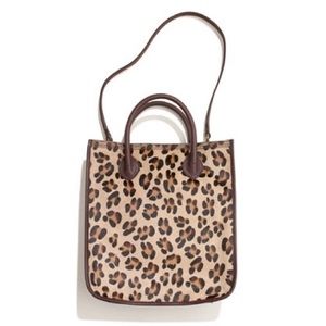 NWOT Madewell Camden Tote in Leopard Calf Hair!